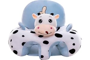 AUNAEYW Baby Floor Seat Cover Learn to Sit Lounger Cover Cute Animals Shape Infant Floor Seat Loungers Sitting Chair Cover （Only Cover）