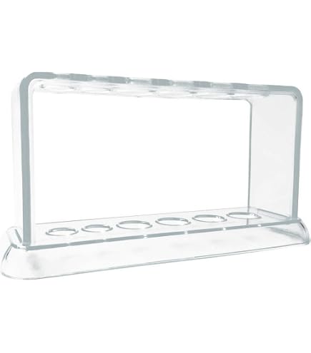 Tuuters Étagère à épices En Bois Avec Tubes à Essai Et Bouchon, étagère à épices, Vase (bocaux De 50 Ml