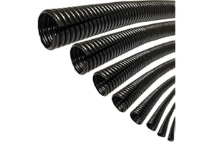 ZESLIV Tubo Corrugato Aperto (7 mm x 6 metri) Tubo Protettivo Guaina Cavi Isolante proteggere il cavo