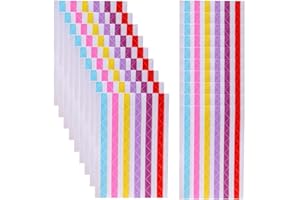 XPEX 2040 Pezzi Angoli adesivi per foto, Angoli per foto autoadesivi, biadesivo per foto,adesivi per foto album,ideali per album, ritagli e fai da te, angoli adesivi（colore）