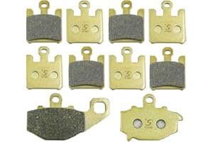 S SYUU Motocicleta Fibra de cobre delantero y trasero Pastillas de freno Compatible con Kawasaki ZX6RR ZX 600 2003-2006 ZX6R ZX 636 2003-2006 ZX10R ZX 1000 2004-2006 FA369F FA192R