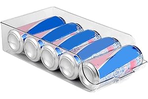 LEMBRD Organizador para frigorífico, dispensador de latas de frigorífico, Organizador de Bebidas, Soporte para latas de frigorífico, Organizador para latas de Bebidas de 250 ml/330 ml, latas de