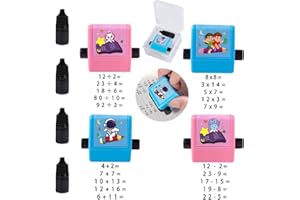 SHENGOU Stempel w rolce do nauki mnożenia liczb, matematyczny stempel, rolka z liczbami (4)