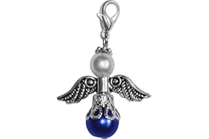 ASVP SHOP Breloque en forme d'ange pour la mariée - Cadeau de mariage - Bleu