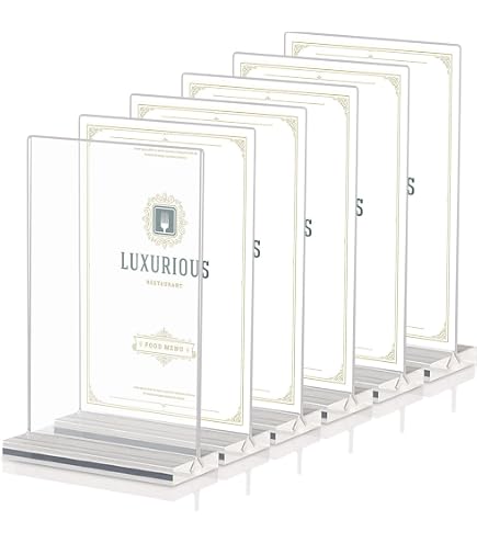Espositore Tavolo Trasparente A5 Porta Qr Code Da Tavolo WIYETY ...