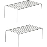 NH10 DESIGNS Stainless Steel Under Cabinet Kitchen Dish Rack Expandable Storage Floating Shelves For Kitchen Multipurpose Org