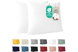 Dreamzie Örngott 60x60 Vit Bomull (Set om 2), 100% Bomull, OEKO-TEX