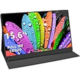 Portable Monitor, UPERFECT Upgrade 15.6" Mobile Monitor, 1920×1080 Full HD IPS USB C Monitor with Standard HDMI, Type C, Mini