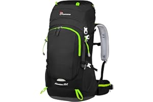 MOUNTAINTOP Mochila Trekking Hombre 50/60Litro Mochila de Senderismo Mochila de Montaña Unisex Impermeable para Viaje Camping-6012