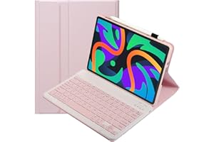 leleyo Custodia tastiera per tablet Lenovo Tab M11/K11/Idea Tab 11" cover magnetica intelligente con tastiera bluetooth wireless rimovibile per Lenovo TB336FU/TB330FU (Rosa)