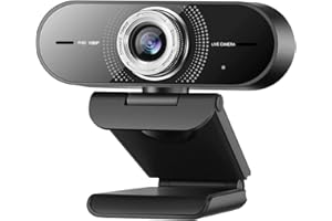 Angetube Webcam HD 1080P, webcam del PC con microfono Denoising, Pro Streaming USB WebCamera su computer per conferenze/Youtube/Facetime.