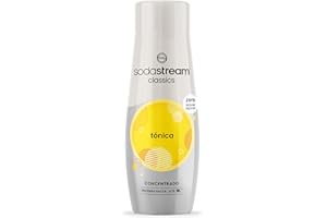 SodaStream - Concentrado de Refresco Sabor Tónica Zero, Sin Azúcar, Prepara hasta 9 Litros de Refresco, Apto para Todas las Máquinas Gasificadoras de Agua SodaStream - 440 ml