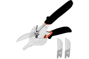 GARTOL Multi Angle Miter Shears Cutter, Multifunctional Trunking Shears for Vinyl Wood Molding Trim, with Replacement SK5 Blades
