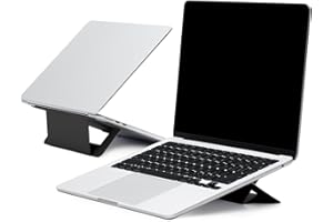 MOFT Support pour Ordinateur Portable Invisible Airflow avec Conception Ouverte pour la Dissipation de la Chaleur, Double Angle réglable, réutilisable et sans résidus, Compatible avec 16" (Noir)