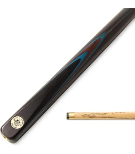One Piece Peradon Joe Davis 3/4 Jointed Snooker Cue - English Made Ash & Ebony Pool Cue English Made Snooker