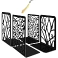 Lot De 2 Serre-livres En Métal Design L - Noir - Pour Bibliothèque, Bureau, étagère - Antidérapants