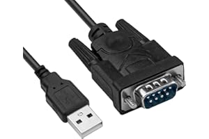 QTMMC USB to Serial Cable, 1.8M USB to RS232 DB9 9 Pin Converter Cord, Serial Female Adapter Cable with Prolific PL2303 Chipset, Support Windows 7/8/10/11, Mac OS X 10.6 and Above