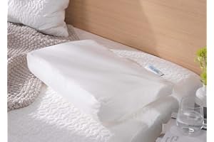 Theraline Pearlfusion Orthopaedic Sleeping & Neck Support Pillow, Standard Width 50 cm, Height 14 cm, Includes Outer Cover Design No. 20, White