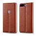 Produktbild iPhone 7 Hülle, Xundd [Noble Series] Leder Case Schutzhülle Handy Flip Cover Rundumschutz Schale mit Kartenfach Magnetverschluss Aufstellfunktion TPU Innenschale Tasche Etui für iPhone 7 Braun