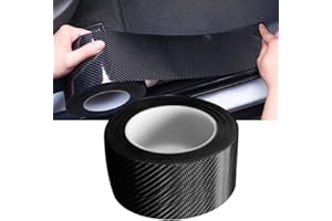 HONEYHOUSE Auto Einstiegsleisten Aufkleber, Auto Gummi Stoßstange Spoiler Kantenschutz Carbon Anti Scratch Aufkleber Universal Autotür Schutz