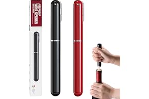 FBBULES 2 Piezas Sacacorchos de Vino Profesional Abridor de Botellas con Aire a Presión Acero Inoxidable Regalo para Amantes del Vino Hombre Mujer