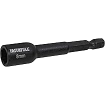 Sourcingmap 100mm Length 1/4" Hex Shank 8mm H8 Hexagon Magnetic Screwdriver Bits - View #4