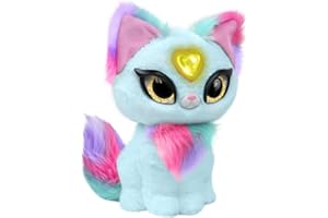 My Fuzzy Friends - Magic Whisper Skye Niebieski, Interaktywna pluszowa zabawka z dźwiękami, odpowiada i szepcze, chłopcy i dziewczęta od 4 lat, słynna (MYG00302) (wersja hiszpańska i angielska)