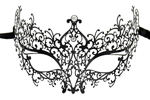 Lady of Luck Veneciana Máscara, Mascarada Máscara, Mujer Máscara para Masquerade/Mardi Gras Fiesta Sexy Halloween Ball/Carnaval