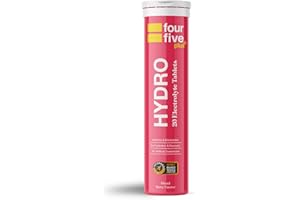 fourfive Hydration Tablets (Berry) Low Calorie Vitamin Electrolytes, Vegan, Magnesium & Calcium, Sports Hydration - 1x20 Effervescent Tablets