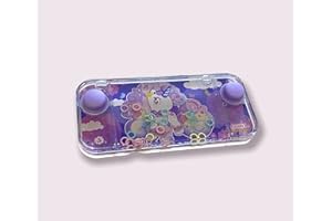 BLUECHOLON Mini jeux d'eau avec anneaux pour filles et garçons. Jeu d'adresse de voyage Aguaplay. Water Geme. Aqua Play. (Licorne cheveux 2 boutons, violet 5)