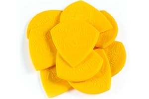 Dan's Guitar Store - Precision Pick 0.80mm - 10-pack Grippy Precision Medium to light High-Visibility Plectrums for Professionals