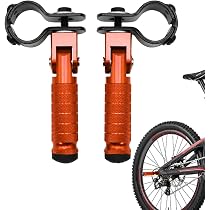 4 Repose-pieds Vélo PARFCO | Pegs VTT Antidérapants - Siège Arrière
