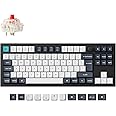 Keychron Q3 Max Wireless Custom Mechanical Keyboard, Full Aluminum Programmable Knob 2.4 GHz Bluetooth TKL Layout RGB with Hot-swappable Gateron Jupiter Red Switch for Mac Windows Linux - UK Layout