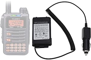 VINEYUAN Caricabatteria Eliminator per YAESU FT-70D YAESU FT-70DR YAESU FT-70DS Caricabatteria per auto a batteria bidirezionale