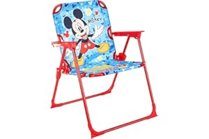 GIFTIDEAZZ TIMELESS GIFTS THAT REFLECT YOUR STYLE GIFTIDEAZZ Folding Play Chair for Kids - Portable & Sturdy, Featuring Fun Character Designs - Perfect for Indoor/Outdoor Play, Easy Storage (Mickey Mouse Foldable Chair)