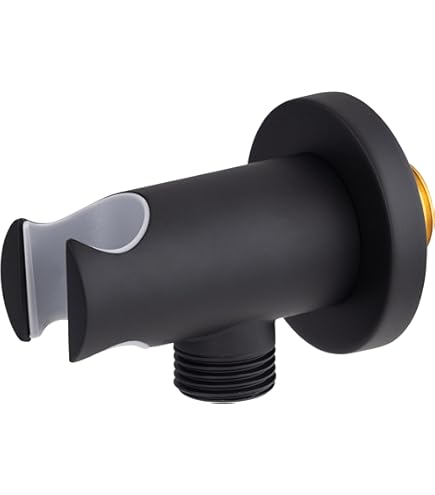 Pomme De Douche Ronde En Abs Noir Mat