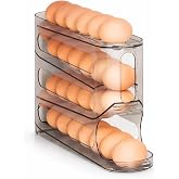 Microcase ABS Plastik Dolapi&ccedil;i Yuvarlanır Tip Yumurta Organizer ve Standı AL5452 (F&uuml;me)