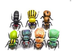 YZD Premium Realistic Flies Terrestrials Selection Cricket Grasshopper Beetle Bumble Wasp Fly Fishing Dry Wet Flies Set
