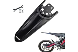 LINGQI RACING 2nd Generation Modified Longer Rear Fender Fit to Sur-Ron Light Bee X And S. Streamlined Long Dirt Pit Mudguards Tail Guard for SURRON.Black