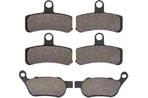 CYLETO Bremsbeläge für vorne und hinten für Harley Davidson FXDF Fat Bob Baujahre 2008–2017 FXDL Low Rider Baujahre 2008–2009 FXCWC Rocker C Baujahre 2008–2011