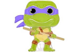 FUNKO Loungefly POP! Large Enamel Pin Teenage Mutant Ninja Turtles (TMNT) : Donatello Enamel Pins - Cute Collectable Novelty Brooch - for Backpacks & Bags - Gift Idea - Official Merchandise