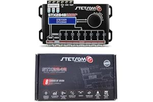 GK SOUND 1 Stetson STX2848 Digital Audio Processor 8 canaux, écran LCD, 2 entrées Audio, 8 Sorties indépendantes, pour Voiture, 1 pièce