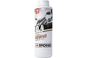 IPONE – Huile Moto 4 Temps 10W40 10.4 - Lubrifiant Optimale Semi-Synthétique – Usage Régulier - Protection du moteur -- Bidon 1 Litre
