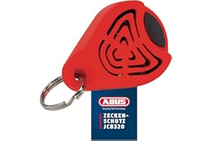 ABUS Zeckenschutz JC8320 JAN – handliche Ultraschall-Zeckenabwehr – Zeckenschutzmittel für Mensch und Hund – Anti-Zecken-Anhänger ohne Chemie – für Kinderwagen, Schlüsselbund, Kleidung oder Halsband
