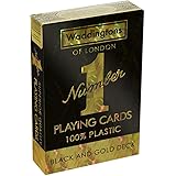 Black and Gold Waddingtons Number 1 Playing Cards Game