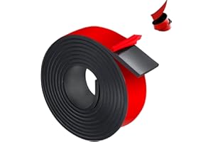 AARCYYE Rubber Strips, Self-Adhesive, Neoprene Rubber Mat, Rubber Sheet, 3 Metres Long Rubber Plates, Solid Rubber Profiles, Sealing Tape, Rubber Mats, for DIY Sealing, Flooring, Insulation, 40 x 2 mm