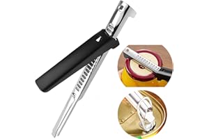 PARAFANO Apriscatole Regolabile Apribottiglie senza Sforzo, Multifunzione Apriscatole Manuale in Acciaio Inox per Mani con Artrite