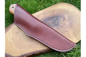 TITAN CRAFTS Premium Cowhide Leather Sheath for Hunting Bushcraft Camping Scout Knives Gift 24cm MK1