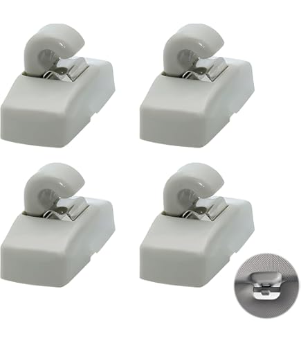 Clip Parasol Q3 Q5 S3 S4 2 Ganchos Grises Para Parasol - Compatible Con Audi A3, A4, A5, Q3, Q5 Y Más (ref 8U0857562A) Pieza Plástico Metal Audi