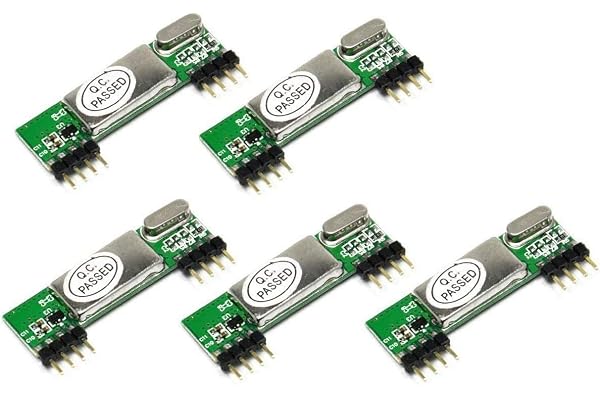 DollaTek 5 st RXB6 433Mhz Superheterodyne trådlös mottagarmodul för Arduino/ARM/AVR